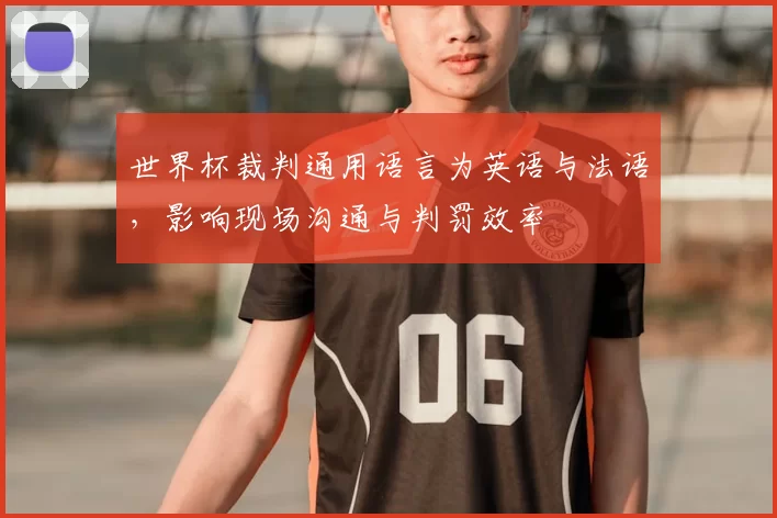 世界杯裁判通用语言为英语与法语,影响现场沟通与判罚效率