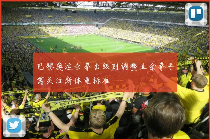 巴黎奥运会拳击级别调整业余拳手需关注新体重标准